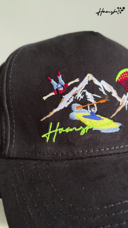 Mountaineers Embroidery Cap - Black