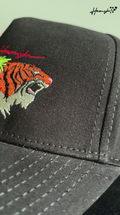Jungle Embroidery Cap - Black