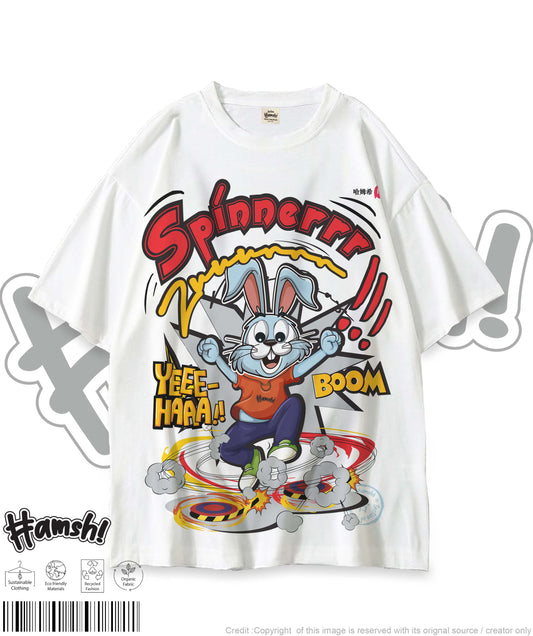 Spinner Print T-shirt - White