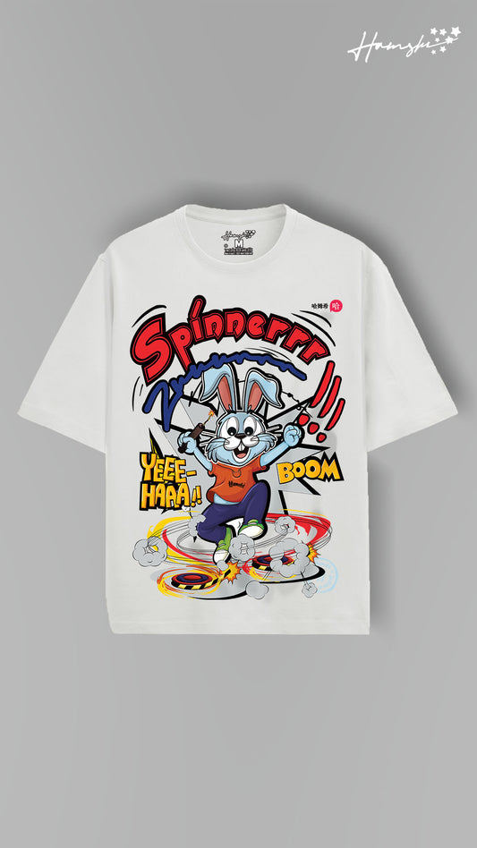 Spinner Print T-shirt - White