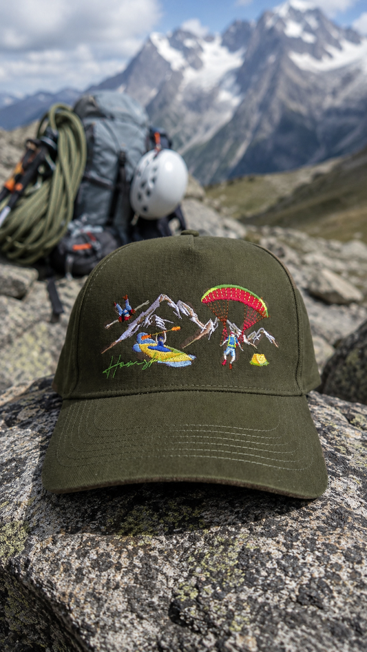 Mountaineers Embroidery Cap - Olive Green
